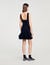 Short knit dress with ruffles