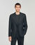 Wide wool suit jacket