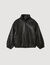 Oversized leather jacket