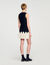Two-tone short knit dress