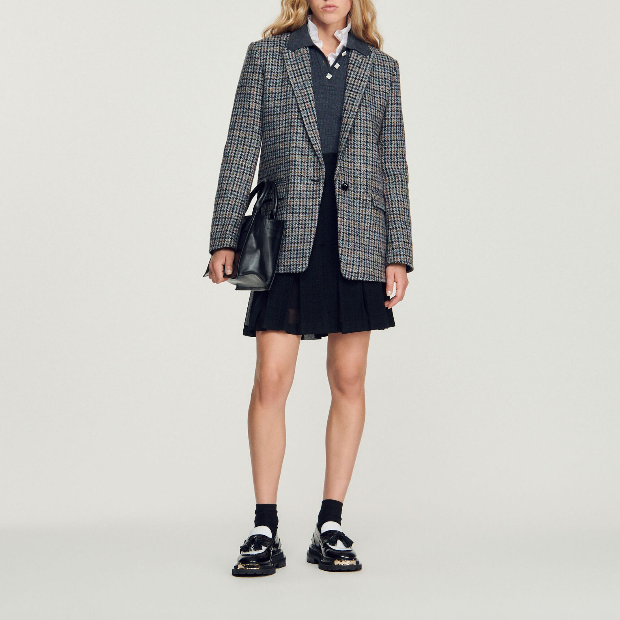 Checked tailored jacket