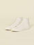 Leather high-top trainers