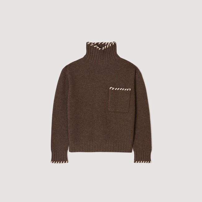 Oversized turtleneck jumper