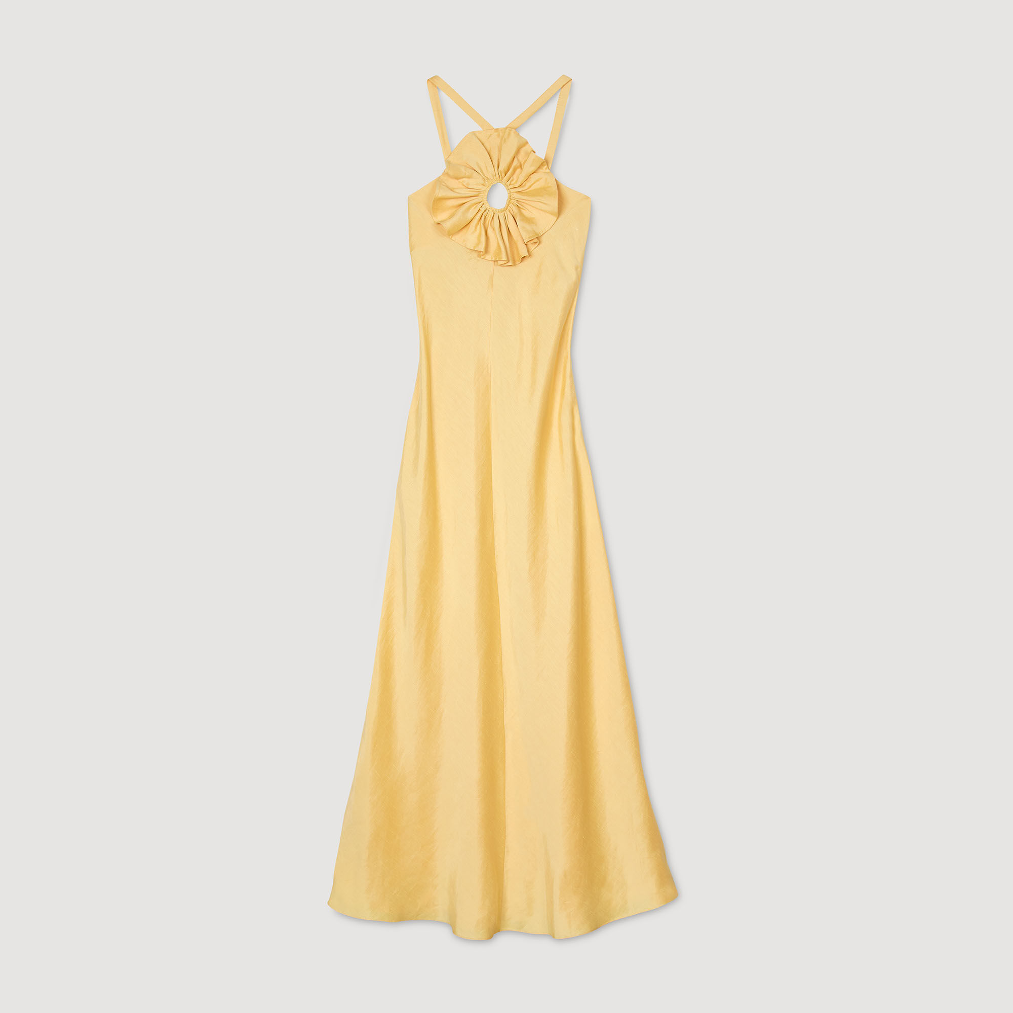 Ruffled maxi dress