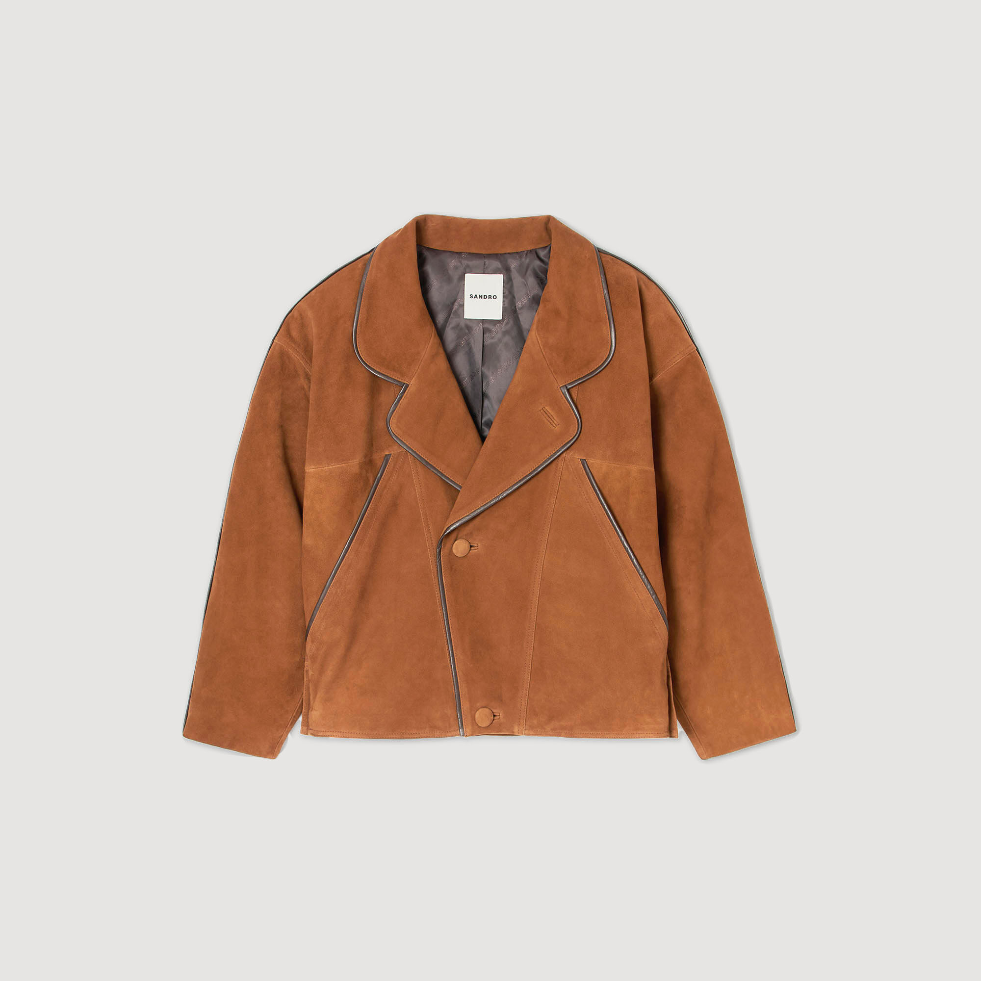 Oversized suede jacket