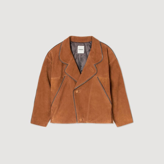Oversized suede jacket