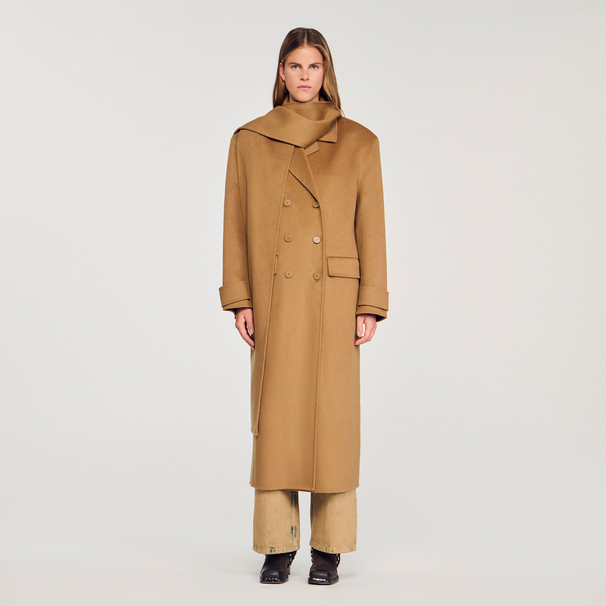 Oversized wool coat