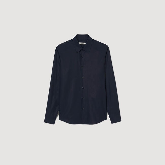 Fitted stretch cotton shirt