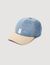 Denim and canvas cap