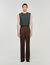Wide-leg wool trousers