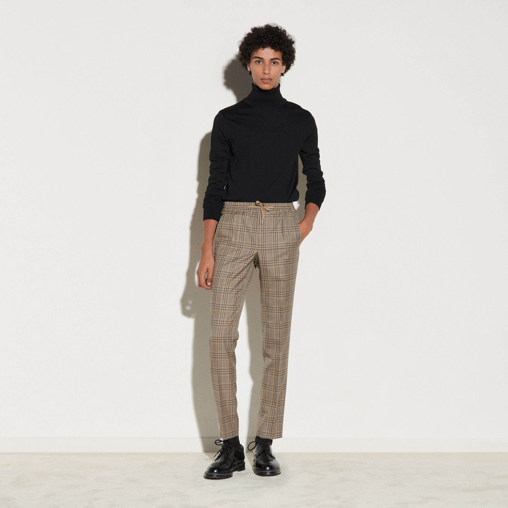 Checked trousers
