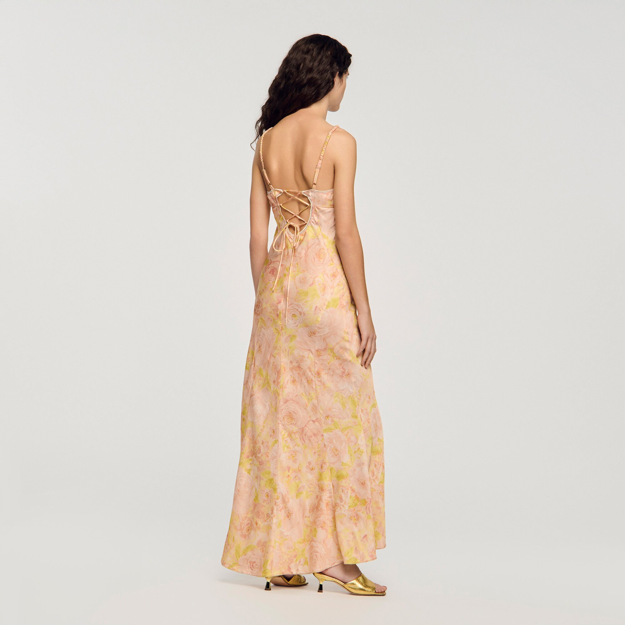 Flower print maxi dress