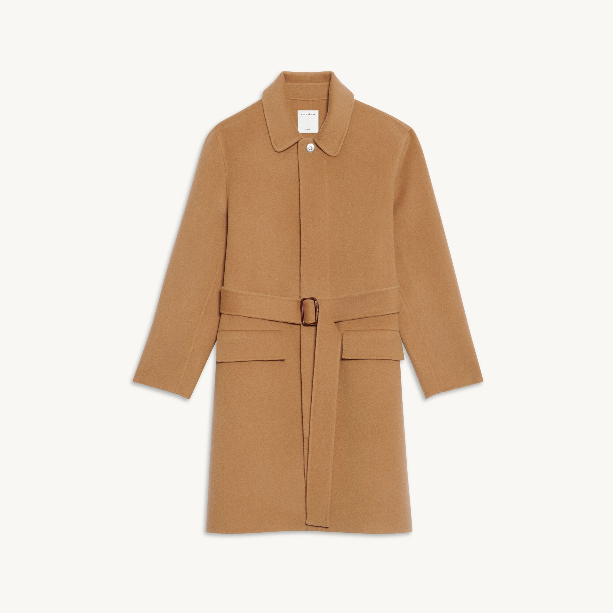 Double-faced wool coat