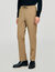 Elasticated straight-leg trousers