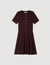 Floral print knit short dress