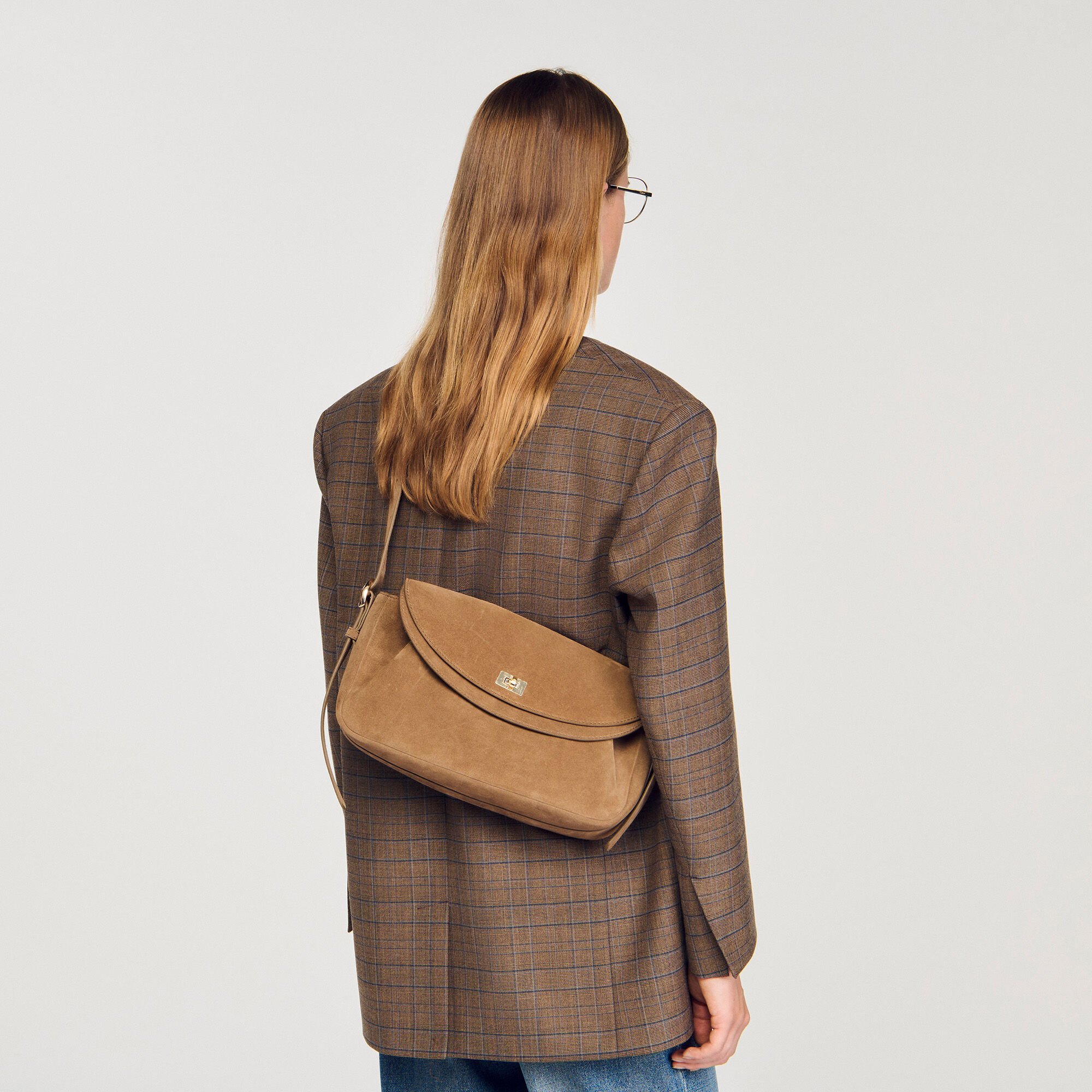 Le Mambo suede leather bag
