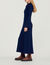 Long dress with open collar