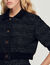 Cropped tweed short-sleeved jacket