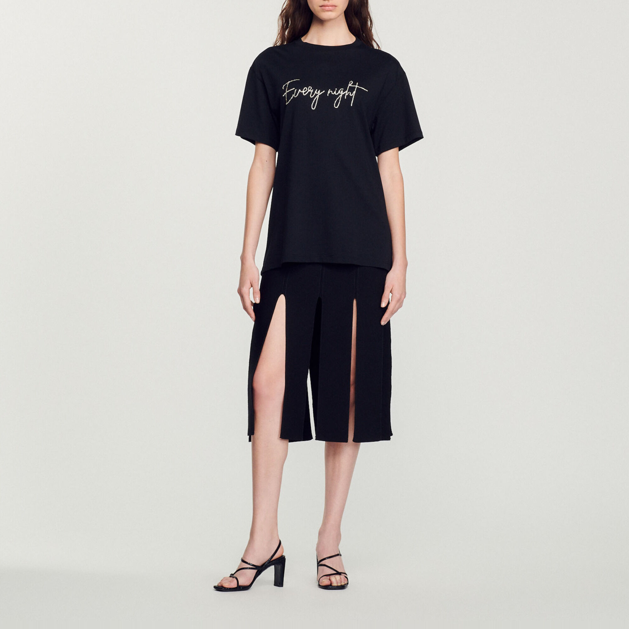 Embroidered Every Night T-shirt