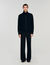 Zip-up wool cardigan