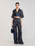 Spiral-motif silk shirt