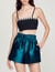 Satiny wide-leg shorts