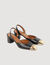 Decorative toe leather sandals