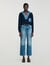 Jumper with denim details