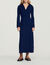 Long dress with open collar