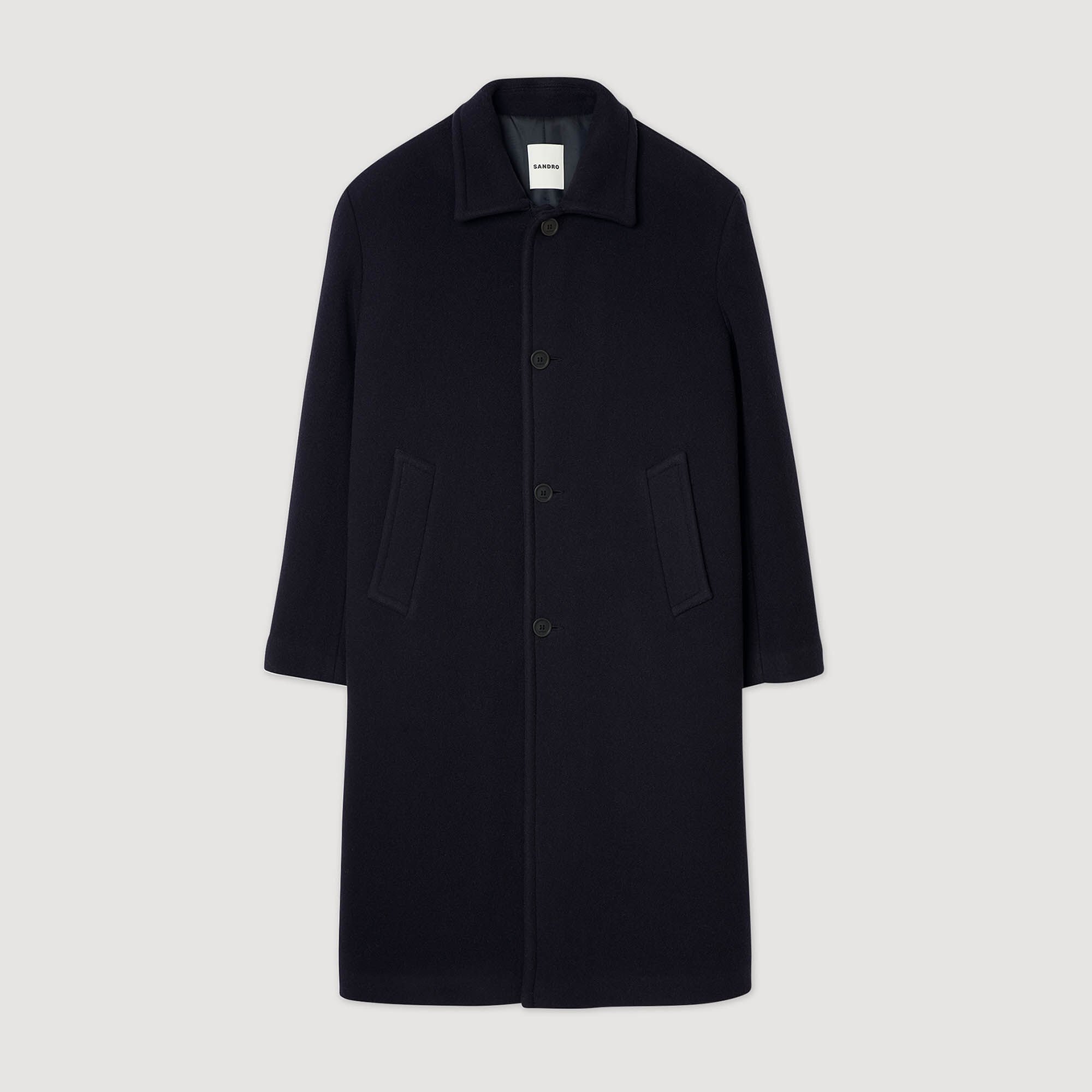 Wool and cashmere coat