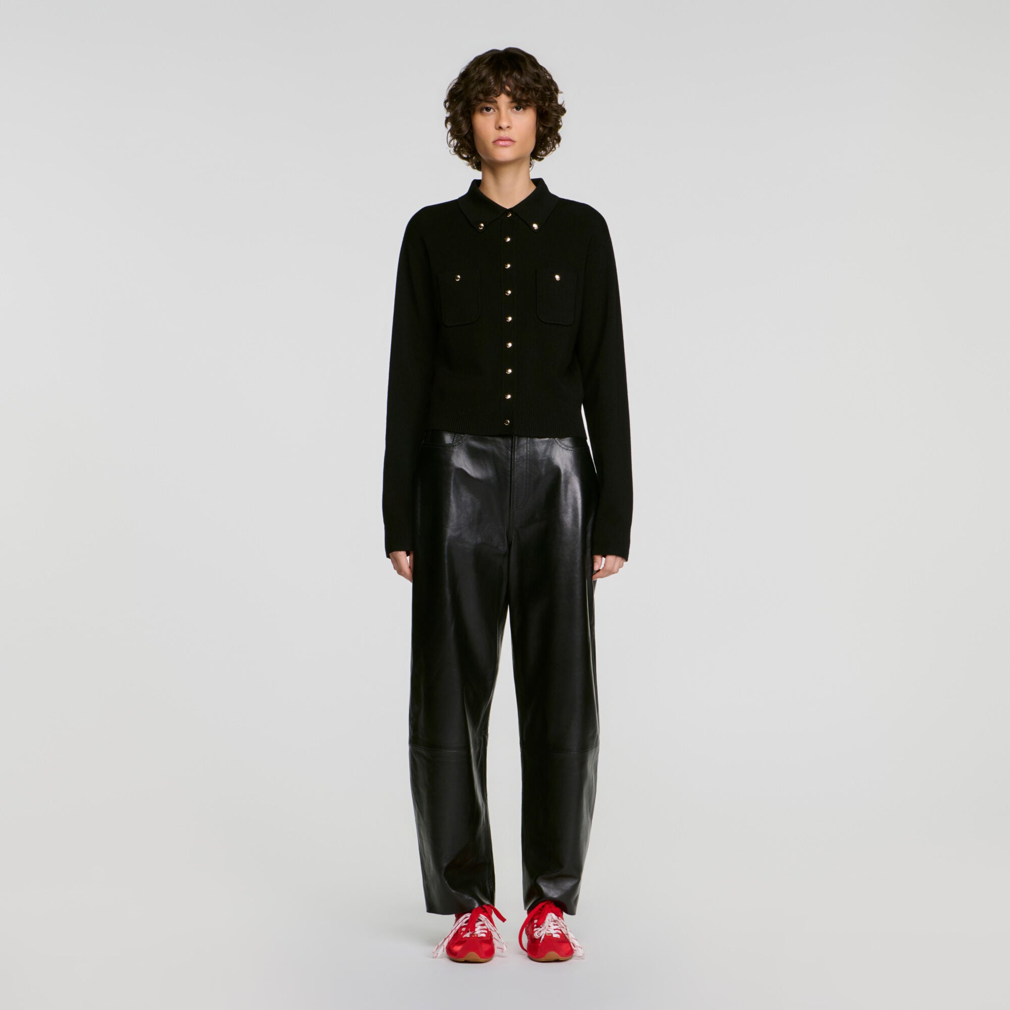 Cardigan with metal buttons - Women | Sandro
