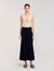 Long decorative knit skirt