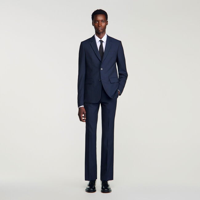 Virgin wool suit jacket