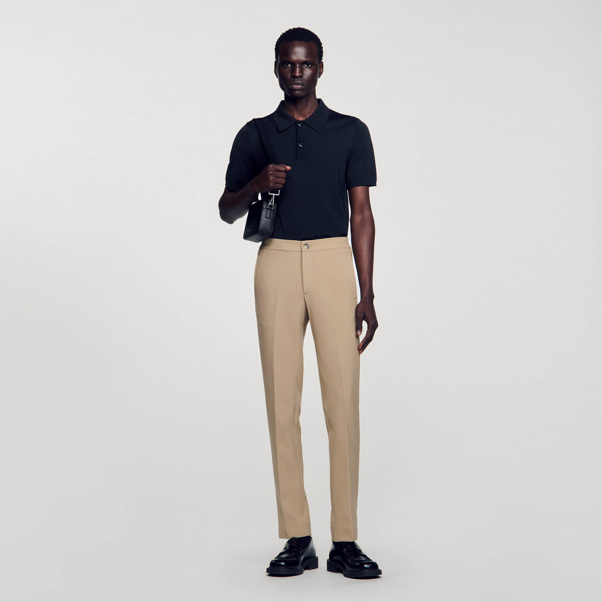 Jersey trousers white beige for Men Sandro Paris