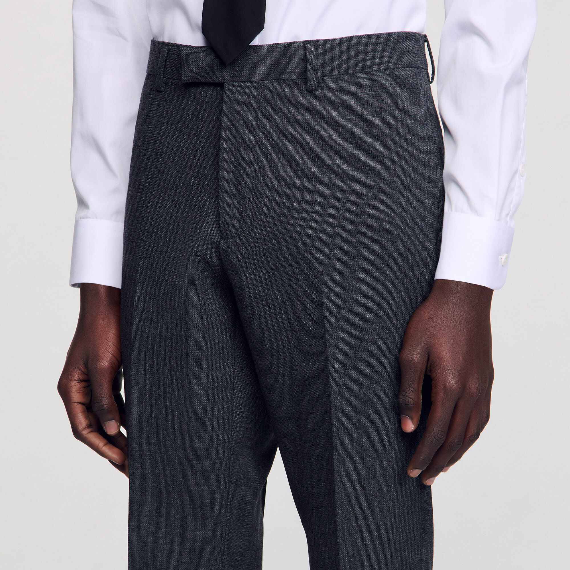 Wool suit trousers