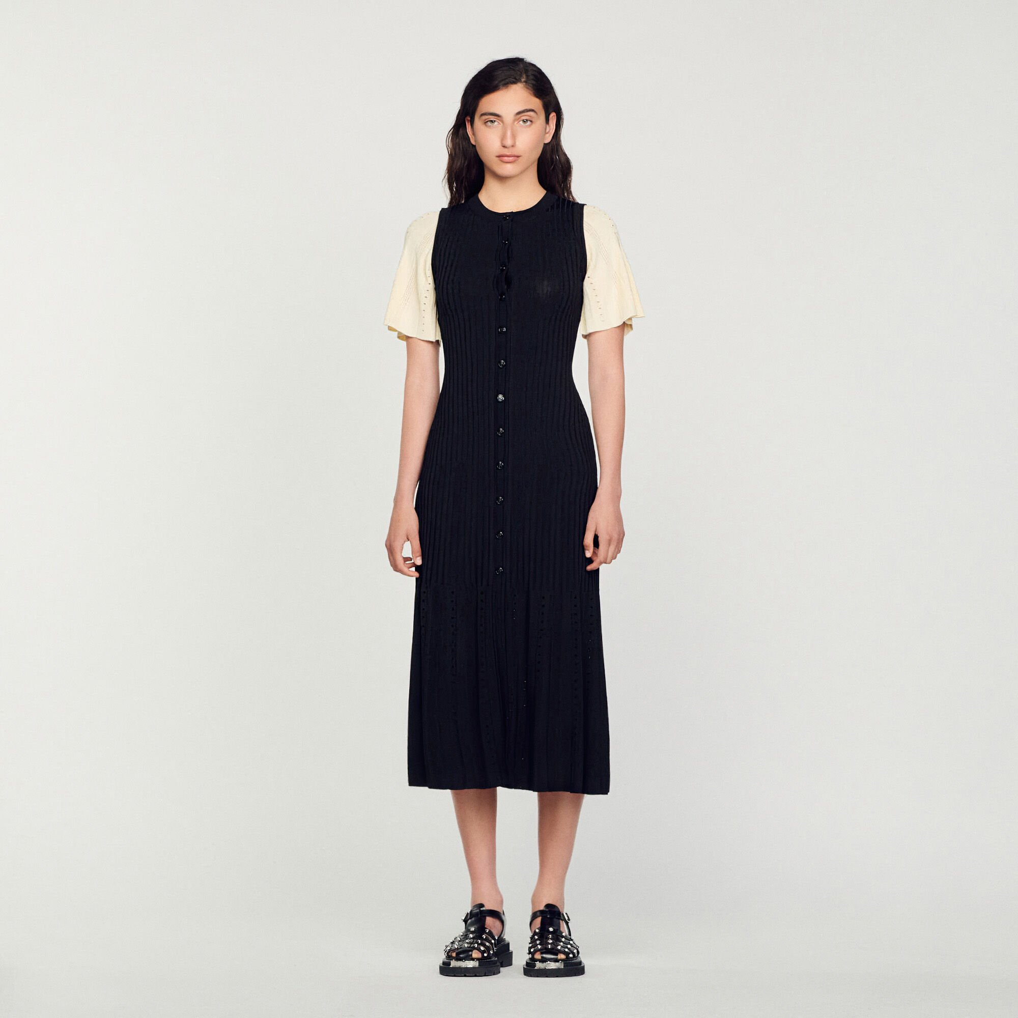 Midi knit dress