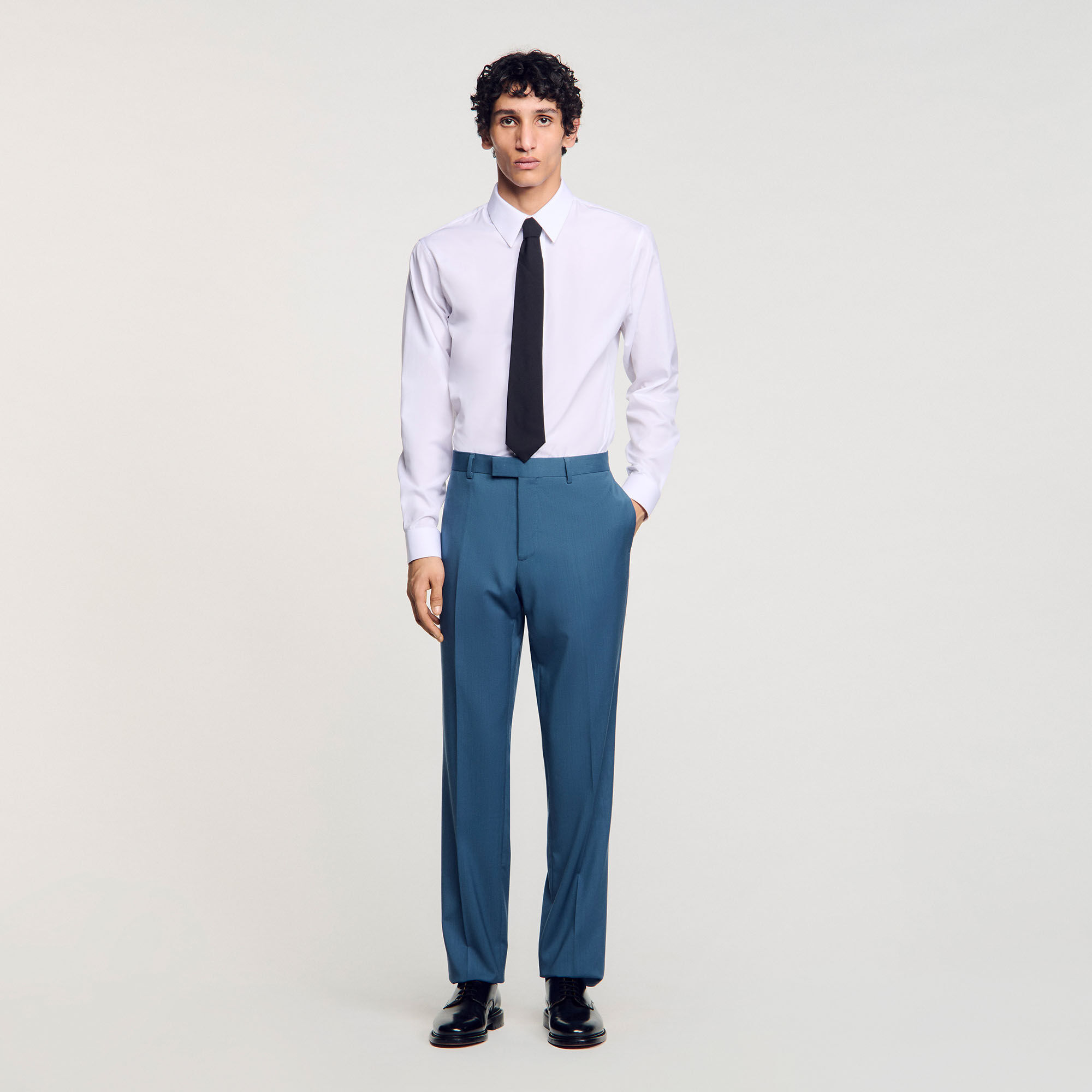 Wool suit trousers