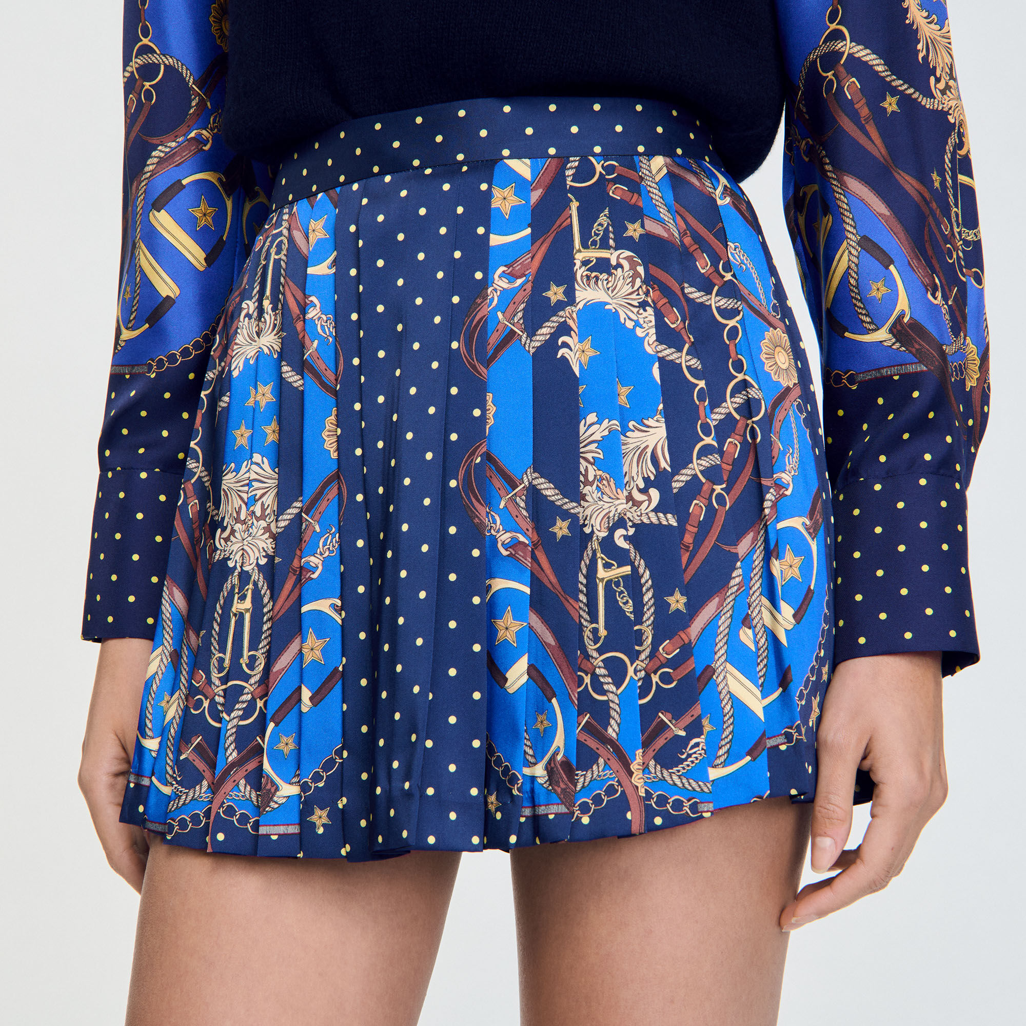 Patterned skort