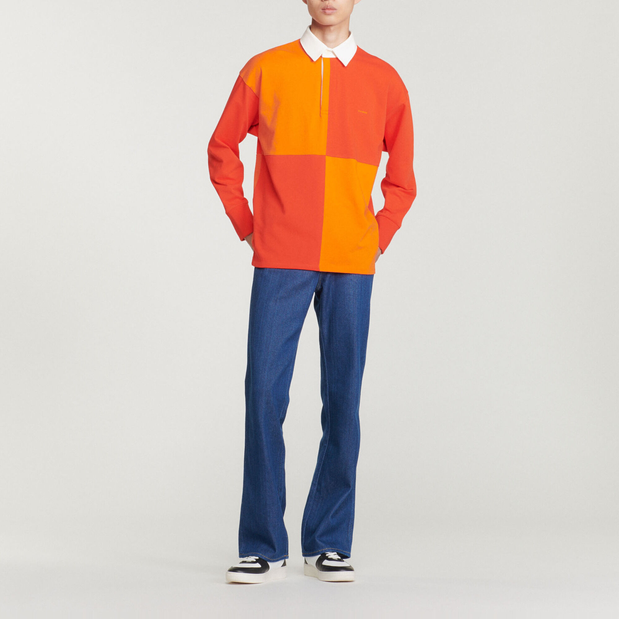 Organic cotton rugby polo shirt