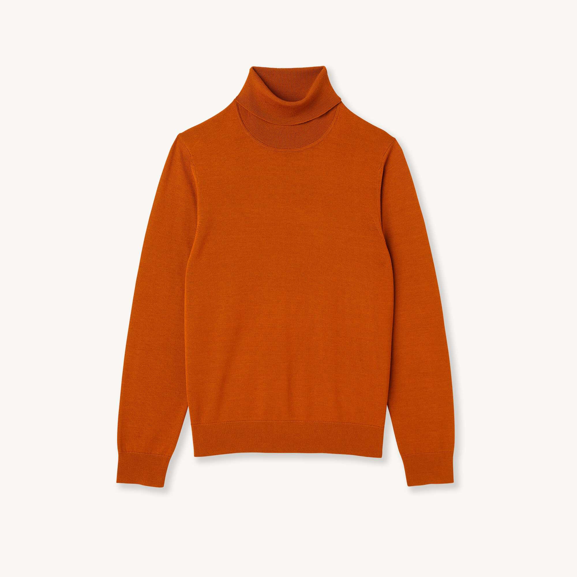 Roll neck wool sweater