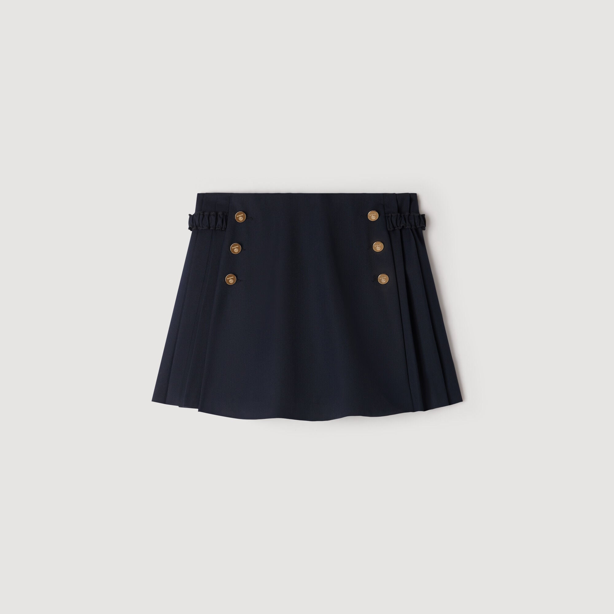 Wool skort with buttons - Women | Sandro