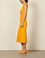 Midi dress with openwork on the sides