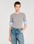 Jumper with contrast short sleeves