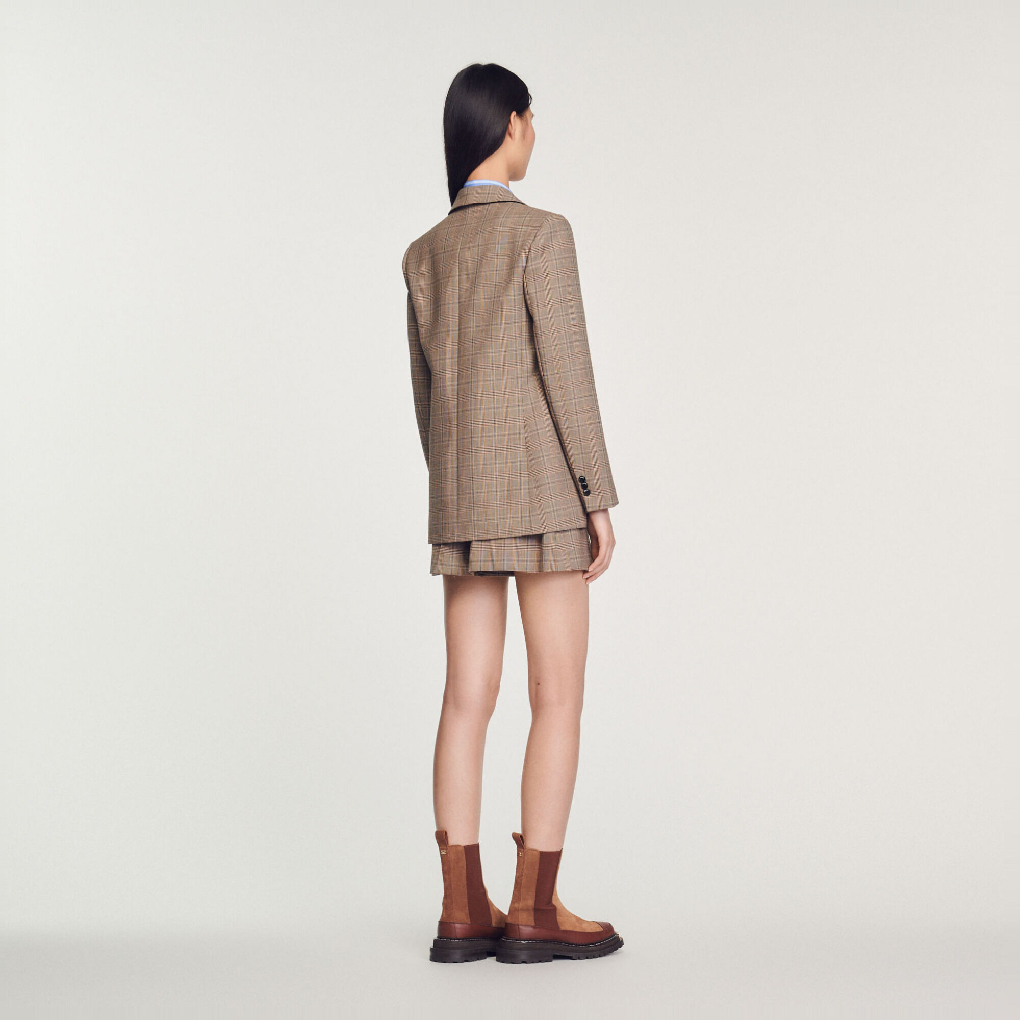 Checked tailored jacket