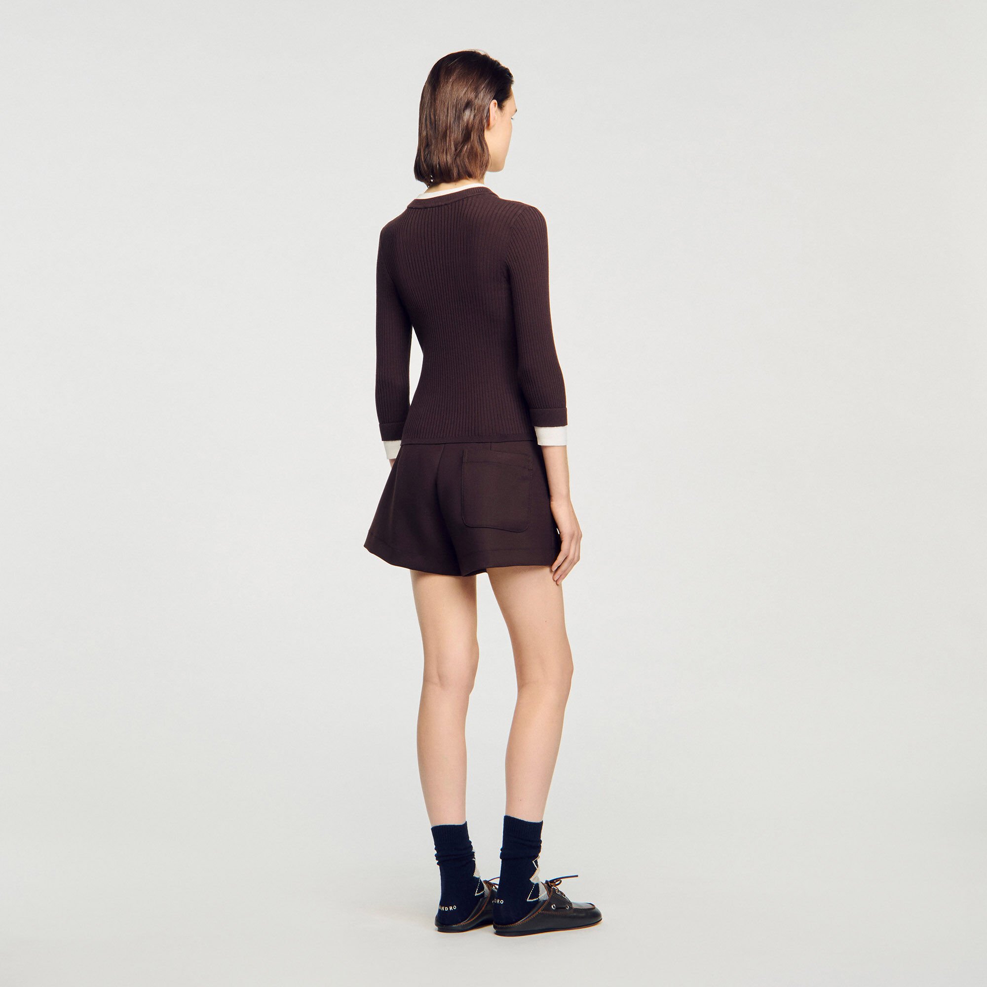 2-in-1 mixed wool jumper