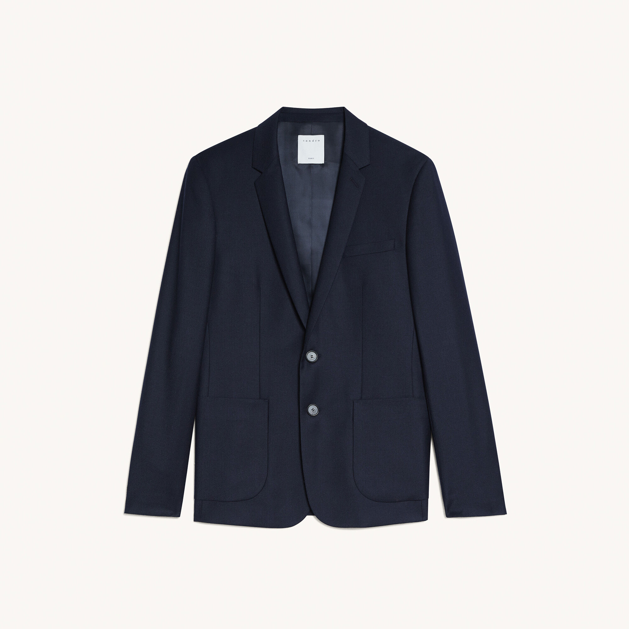 Flannel suit jacket