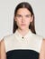 Short two-tone ruffled dress
