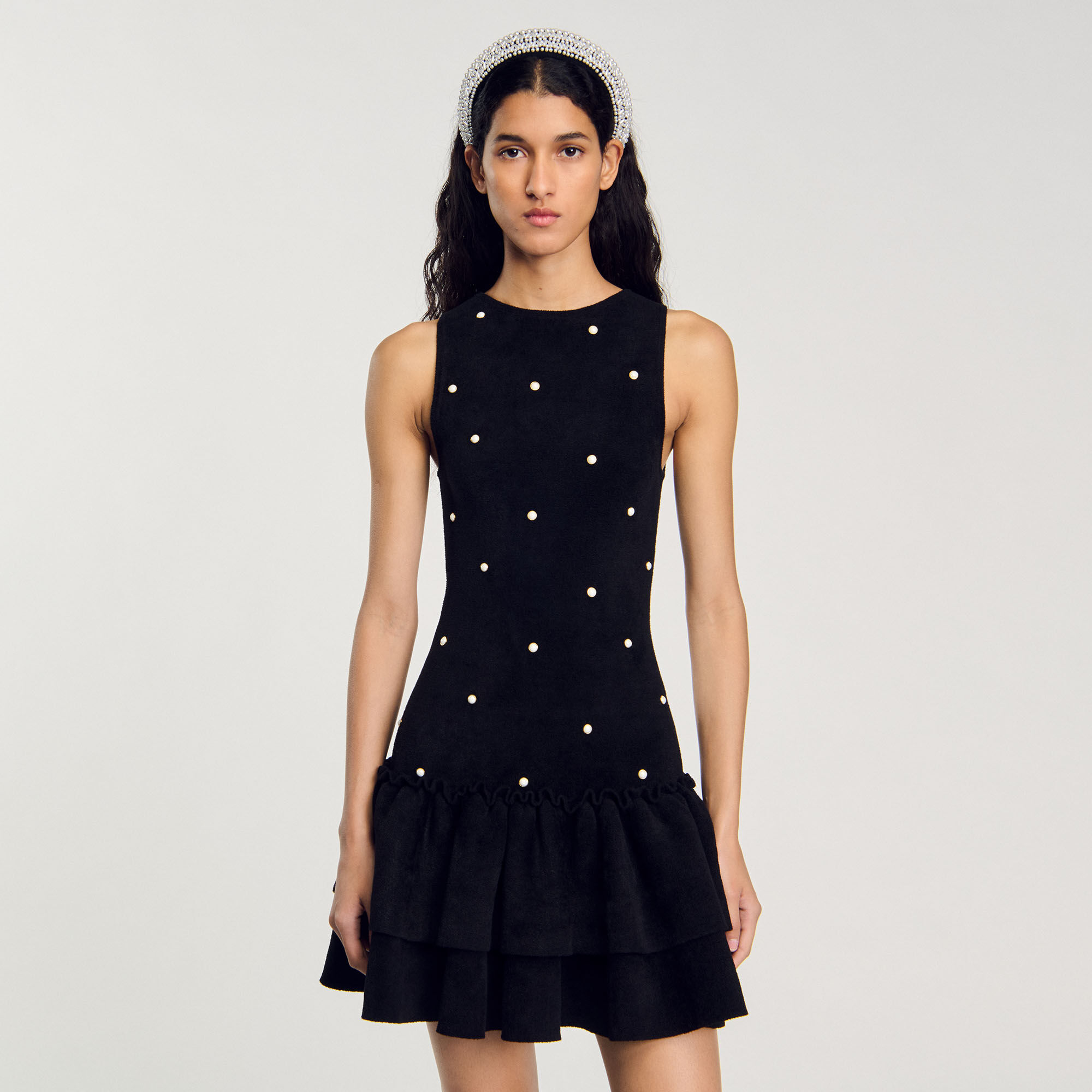 Velvet knit dress