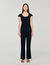 Jumpsuit with rhinestone collar