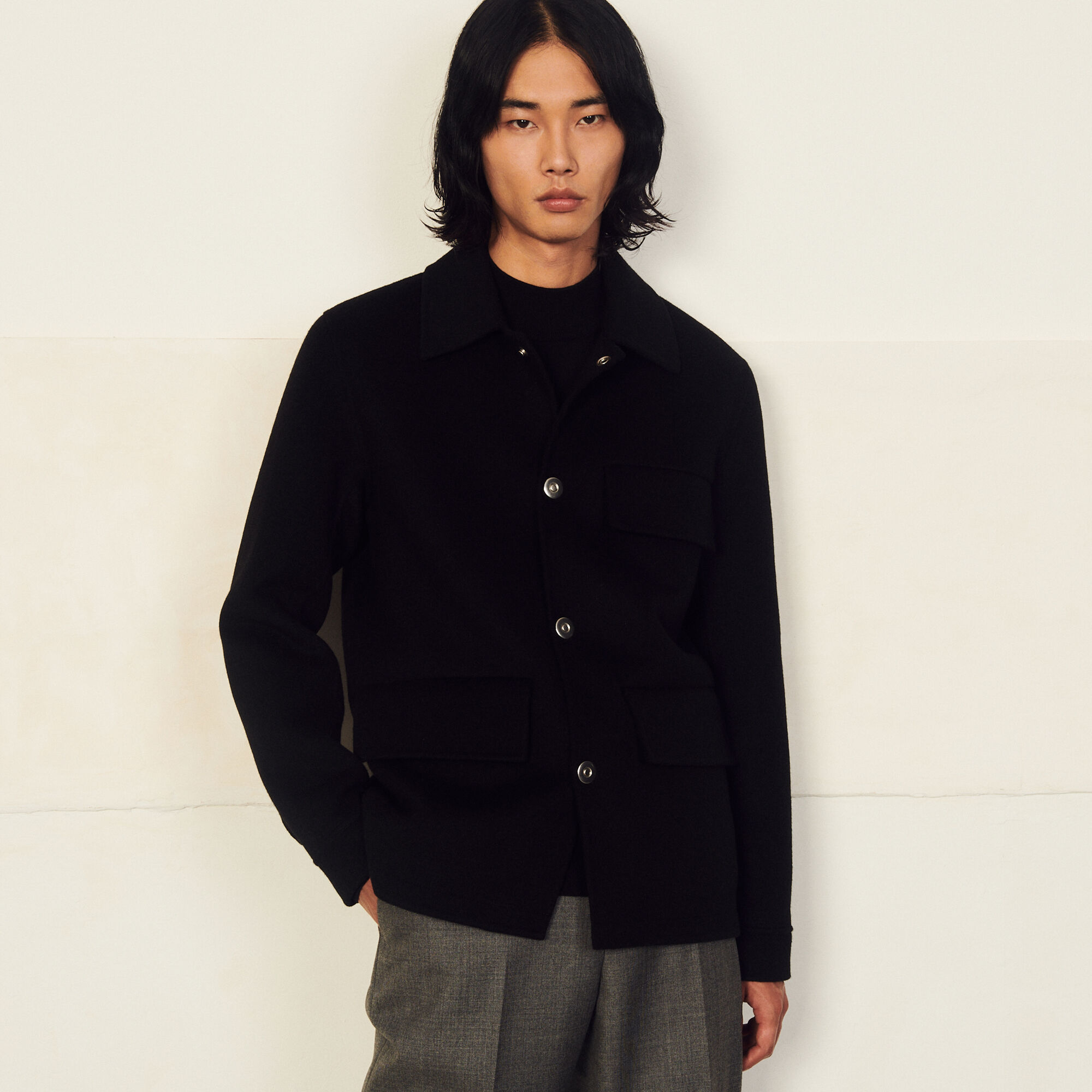 Double faced wool jacket
